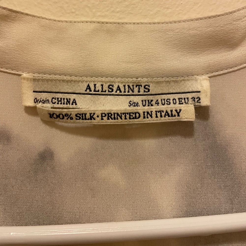 All Saint 100% Silk Dress